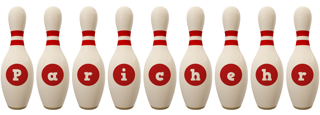Parichehr bowling-pin logo