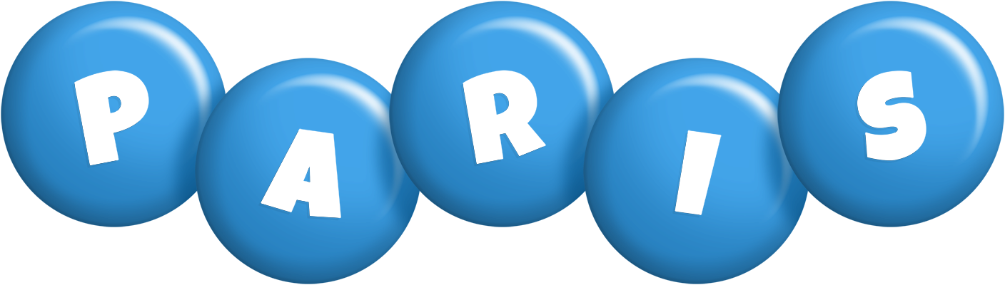 Paris candy-blue logo
