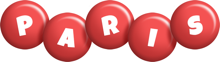 Paris candy-red logo