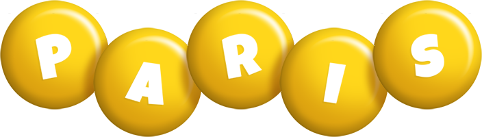 Paris candy-yellow logo