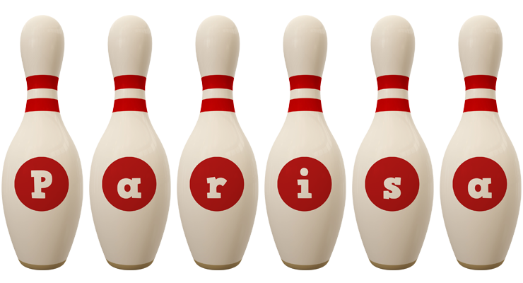 Parisa bowling-pin logo