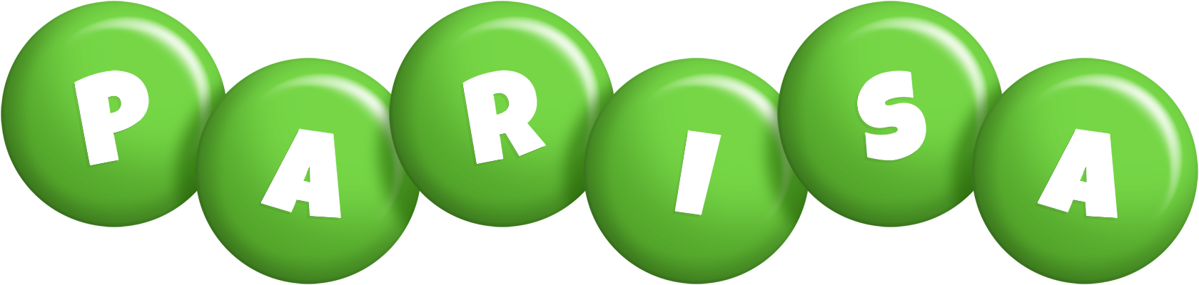 Parisa candy-green logo
