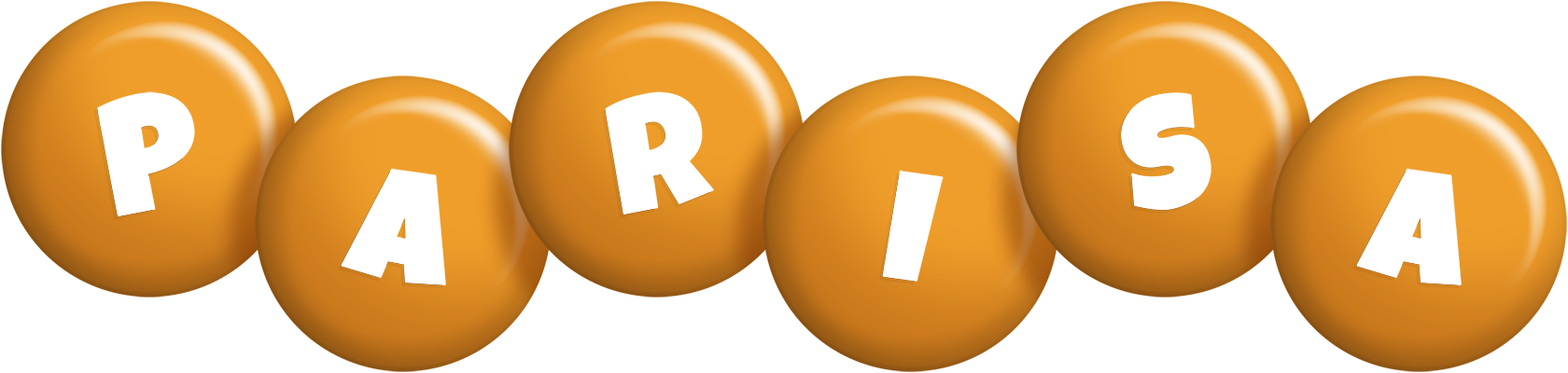 Parisa candy-orange logo