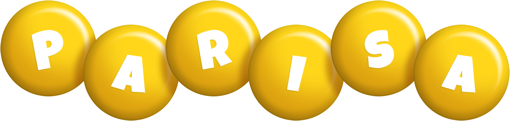 Parisa candy-yellow logo