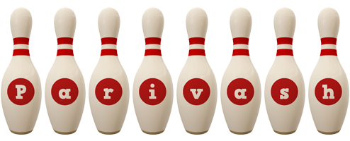 Parivash bowling-pin logo