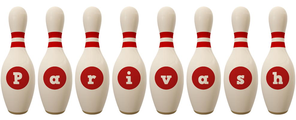Parivash bowling-pin logo