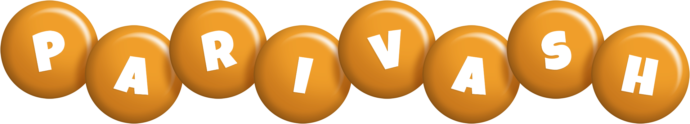 Parivash candy-orange logo