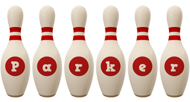 Parker bowling-pin logo