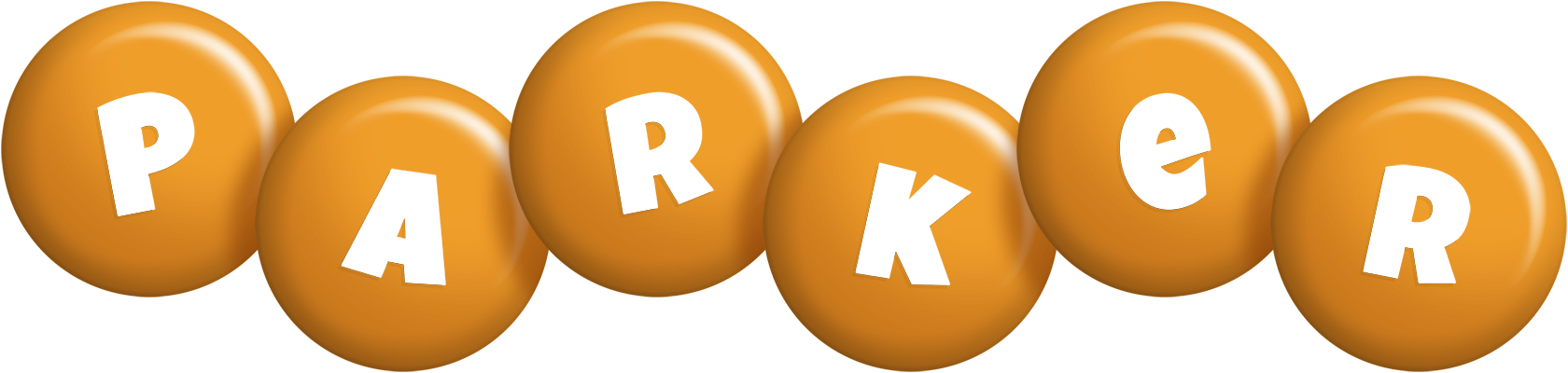 Parker candy-orange logo