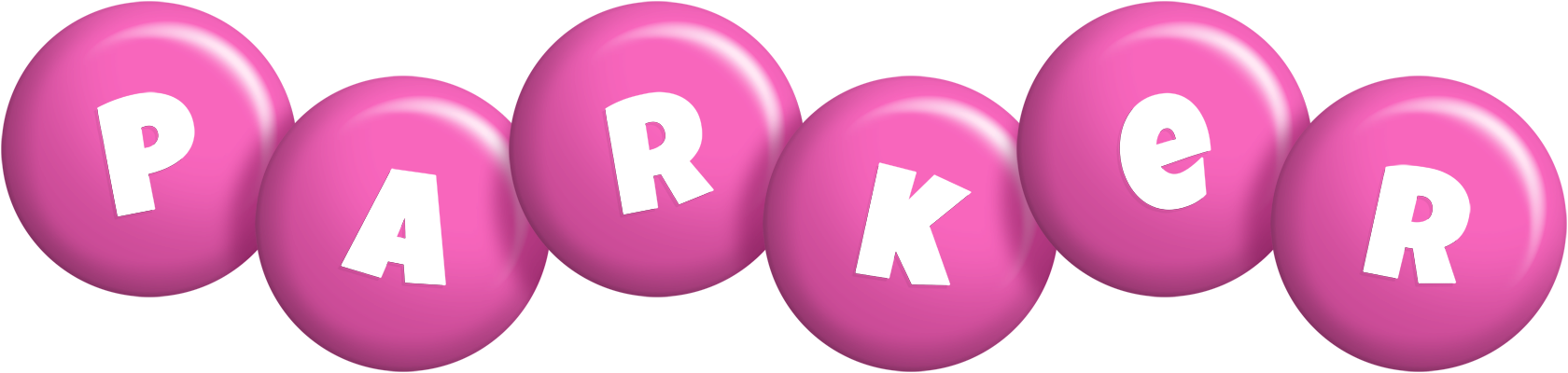 Parker candy-pink logo