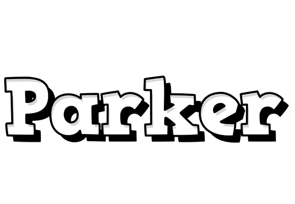 Parker snowing logo