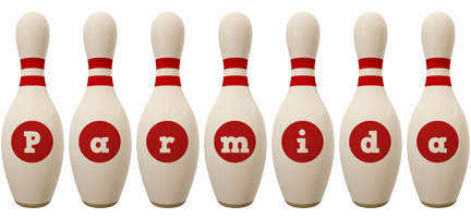 Parmida bowling-pin logo