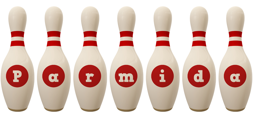 Parmida bowling-pin logo