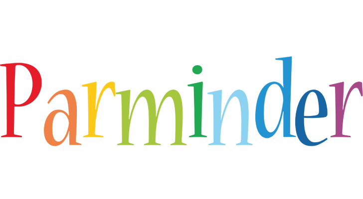 Parminder birthday logo