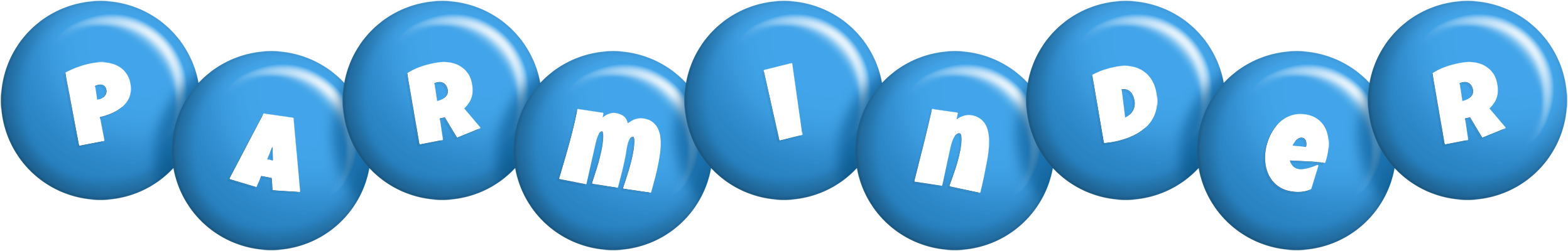 Parminder candy-blue logo