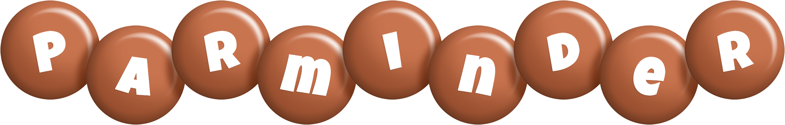 Parminder candy-brown logo