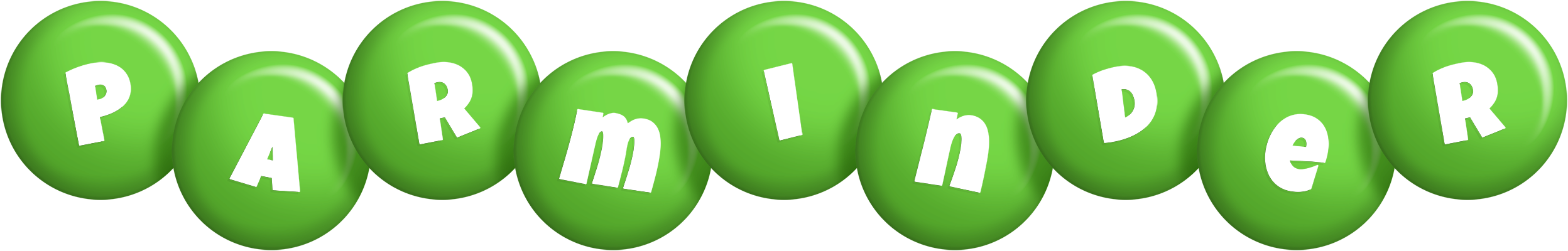 Parminder candy-green logo