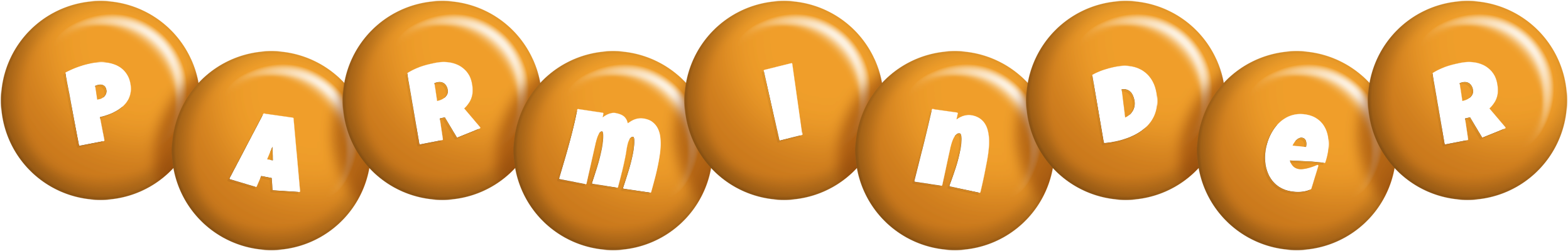 Parminder candy-orange logo