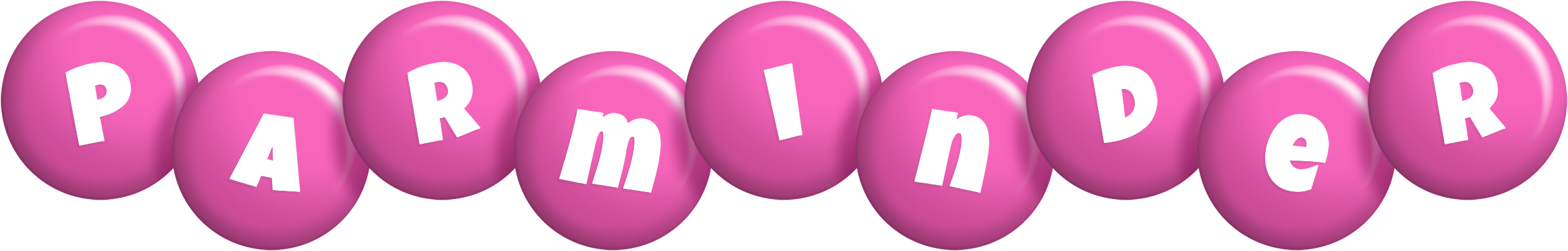 Parminder candy-pink logo