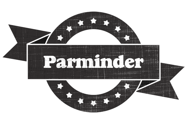 Parminder grunge logo
