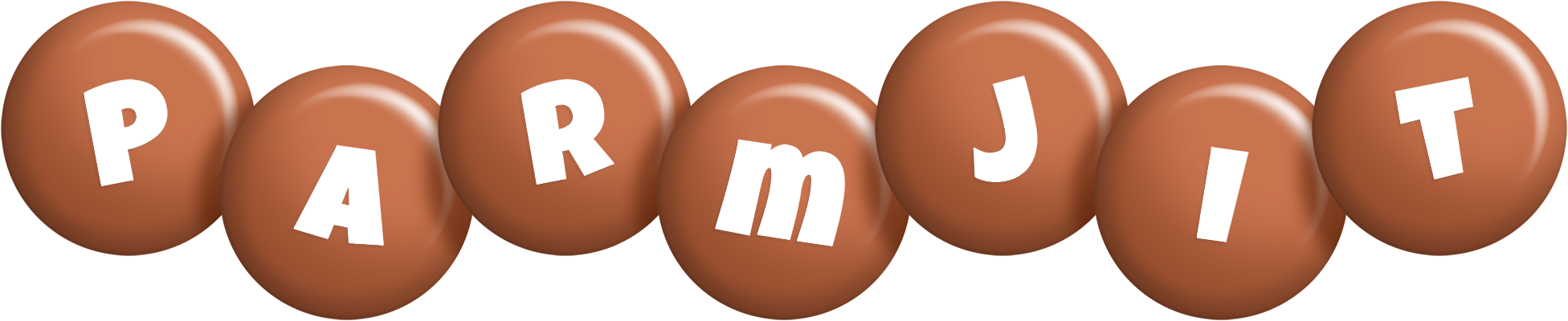Parmjit candy-brown logo