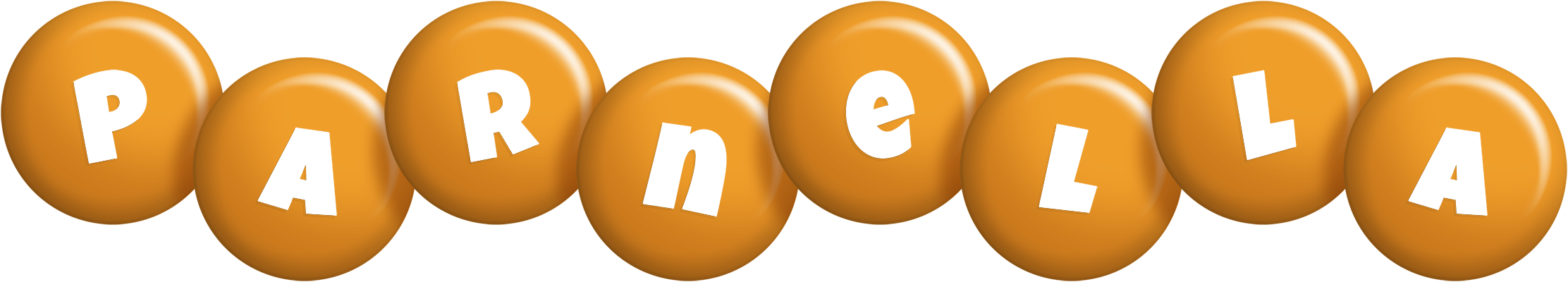 Parnella candy-orange logo