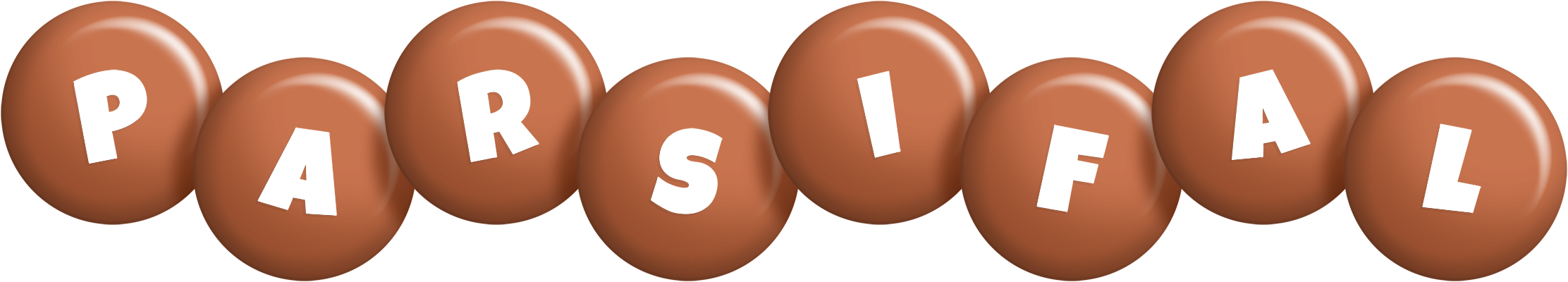 Parsifal candy-brown logo