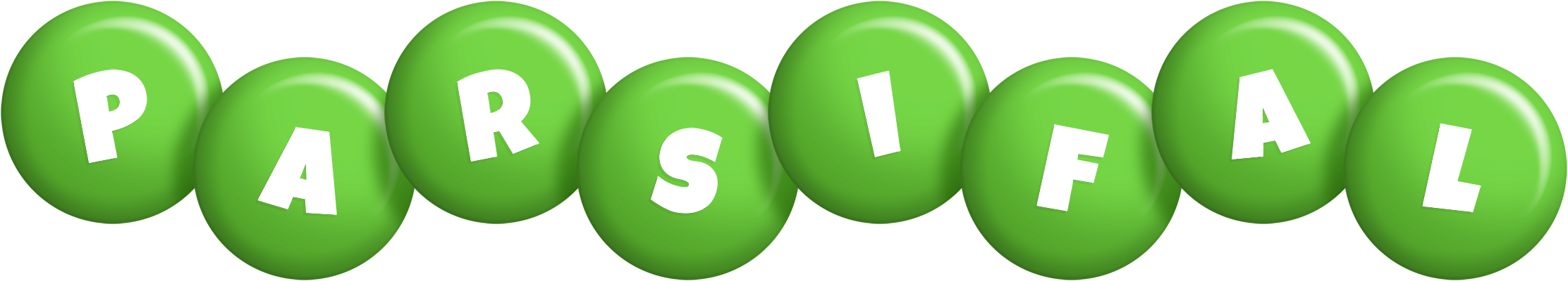 Parsifal candy-green logo