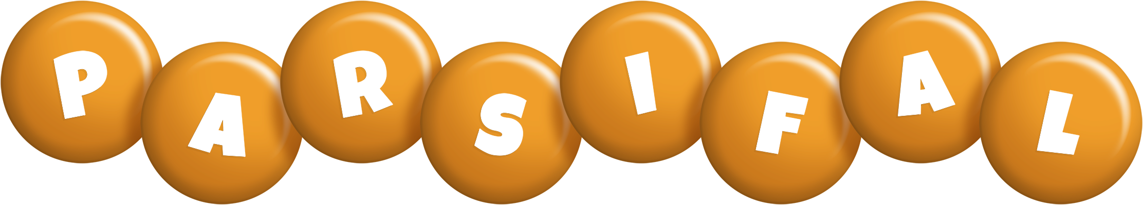 Parsifal candy-orange logo