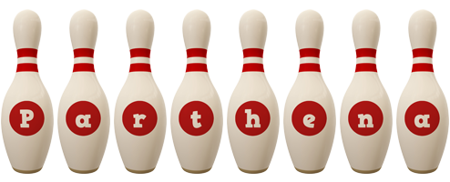 Parthena bowling-pin logo