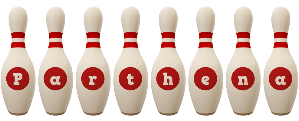 Parthena bowling-pin logo