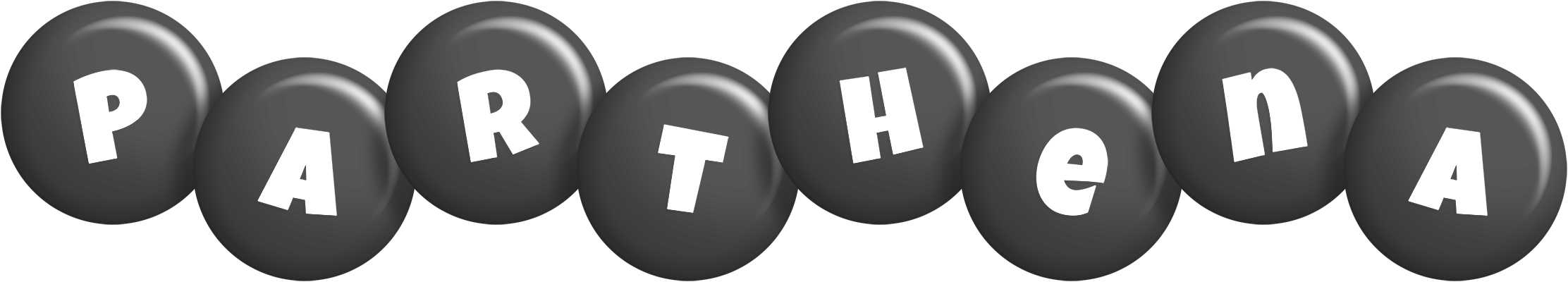 Parthena candy-black logo