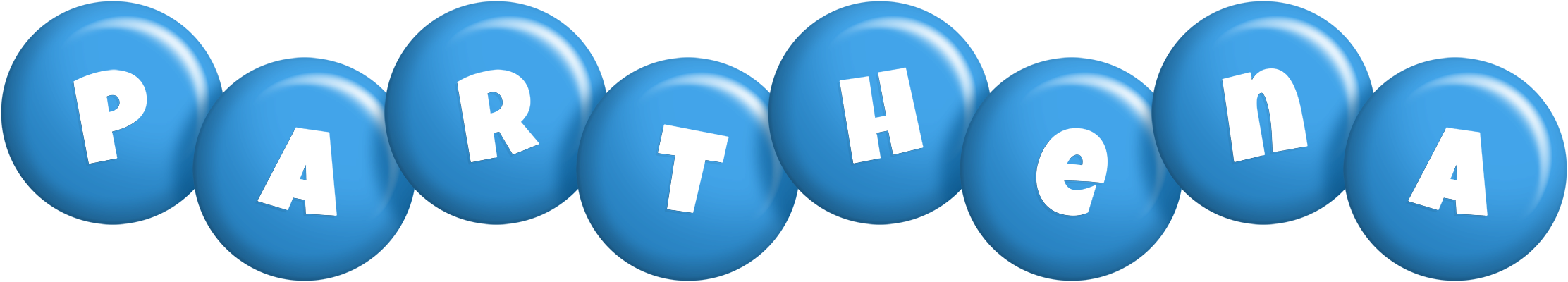 Parthena candy-blue logo