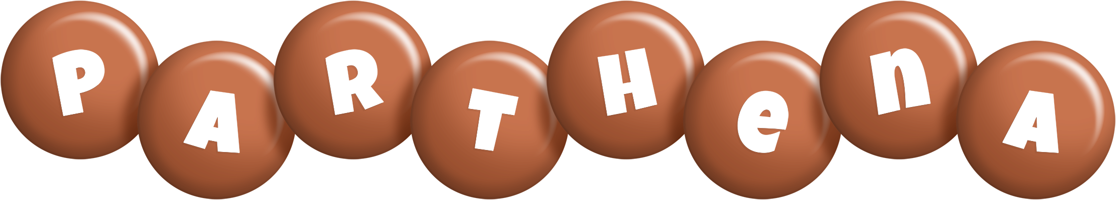 Parthena candy-brown logo