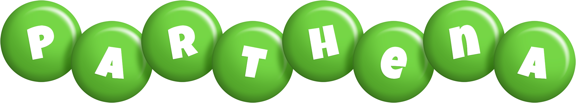 Parthena candy-green logo