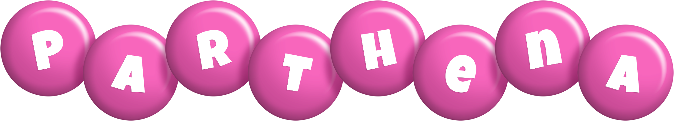 Parthena candy-pink logo