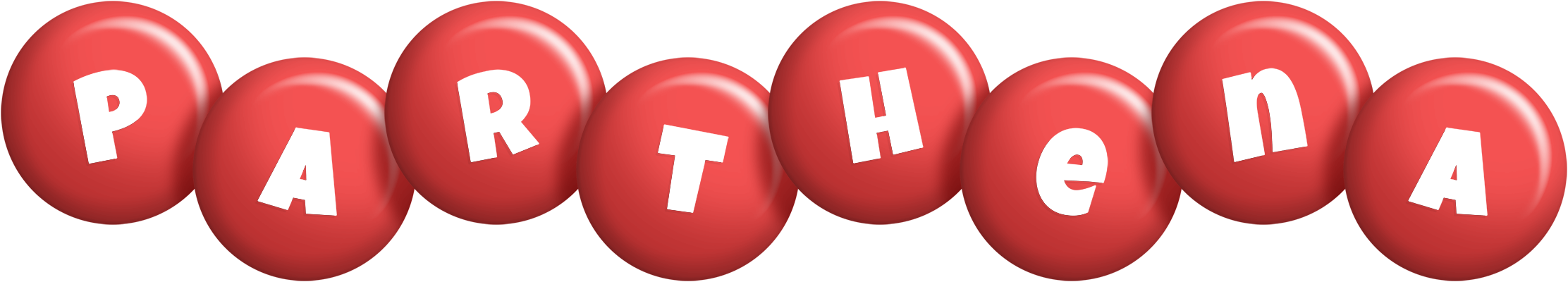 Parthena candy-red logo