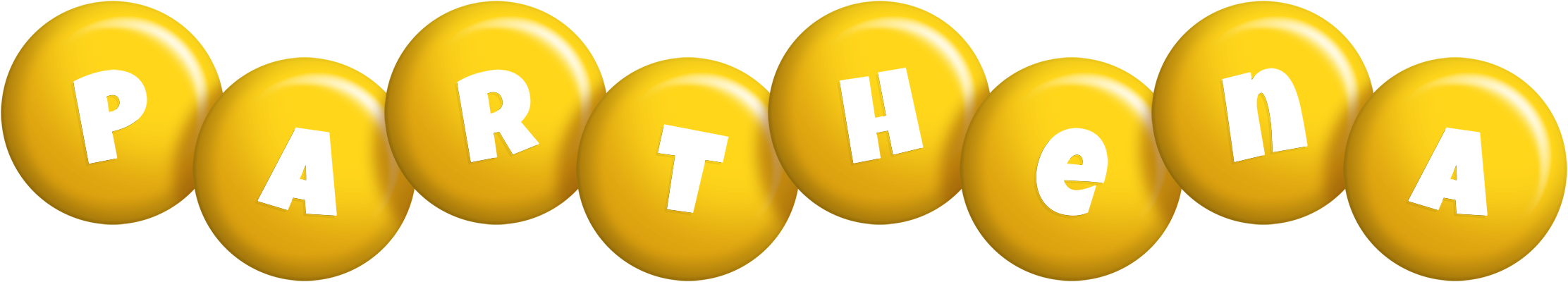 Parthena candy-yellow logo
