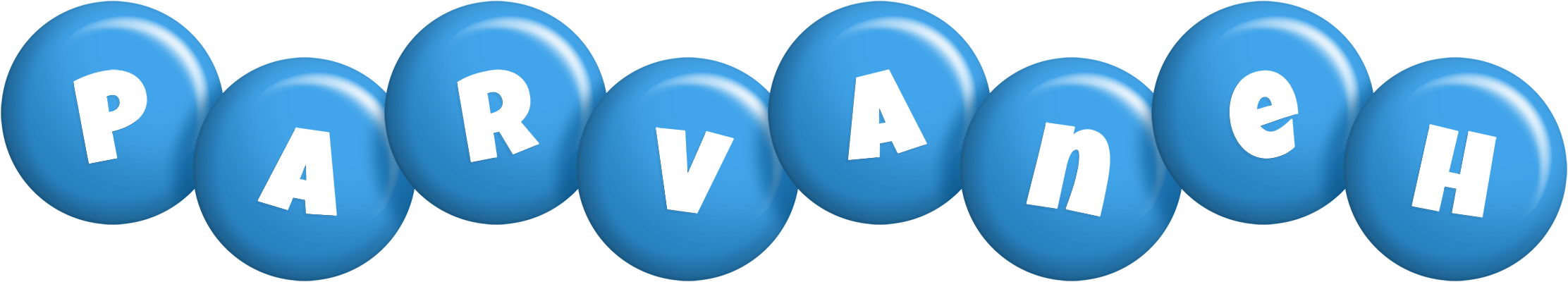 Parvaneh candy-blue logo