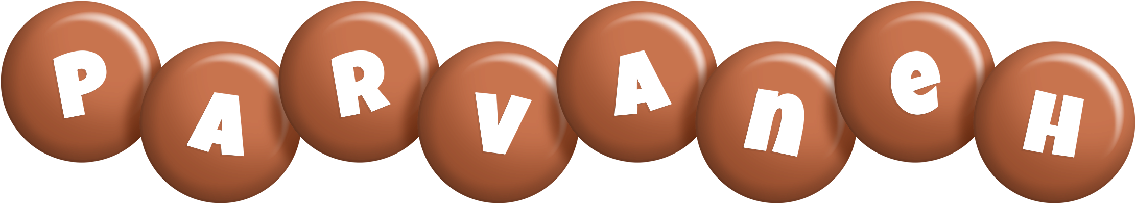 Parvaneh candy-brown logo
