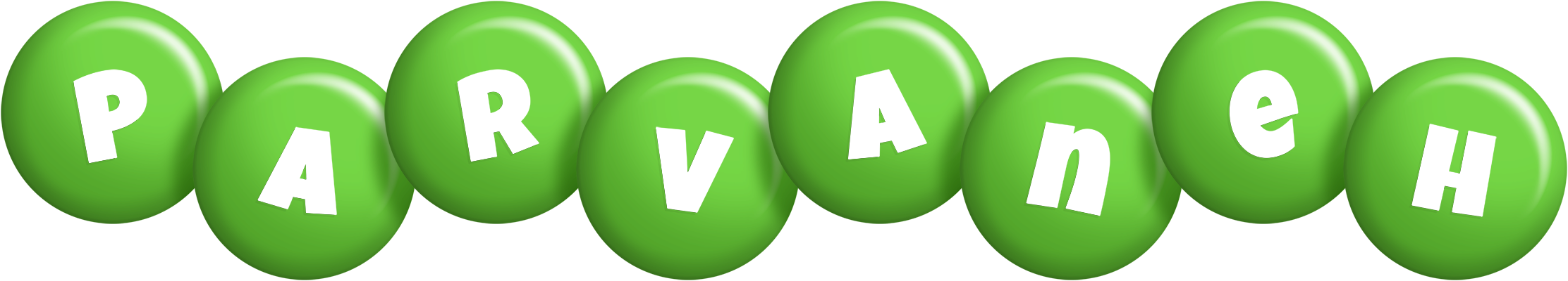 Parvaneh candy-green logo