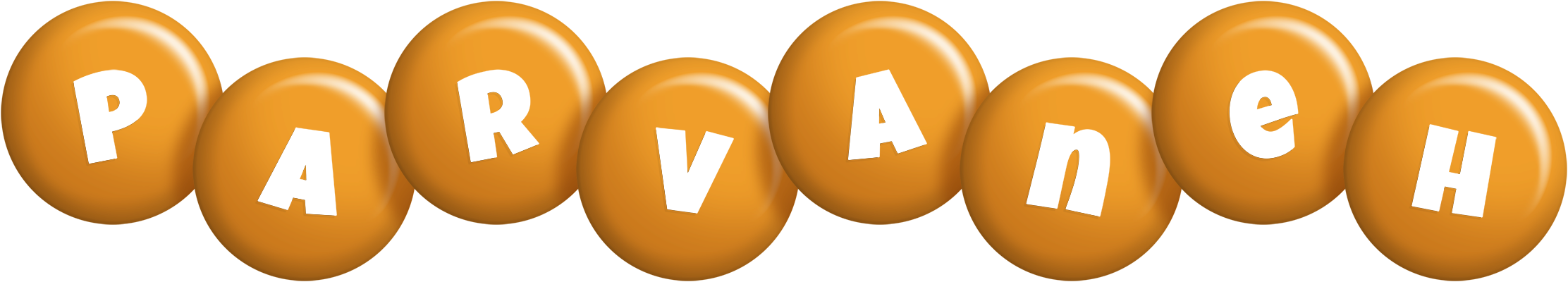Parvaneh candy-orange logo
