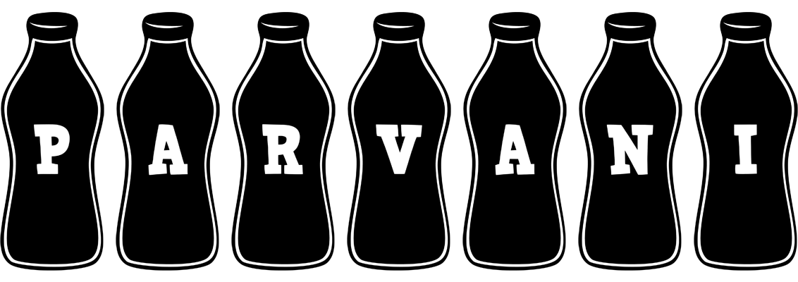 Parvani bottle logo