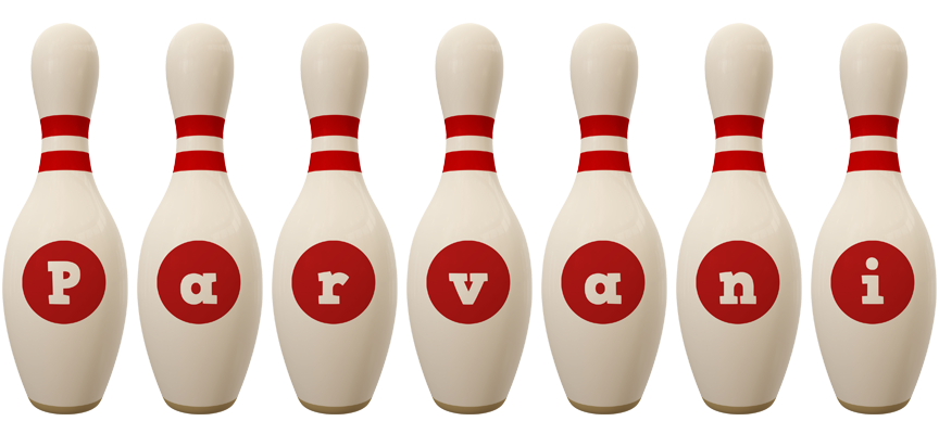 Parvani bowling-pin logo