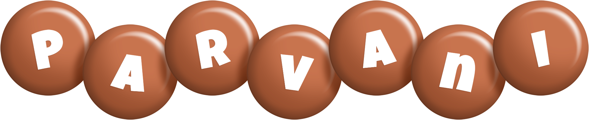 Parvani candy-brown logo