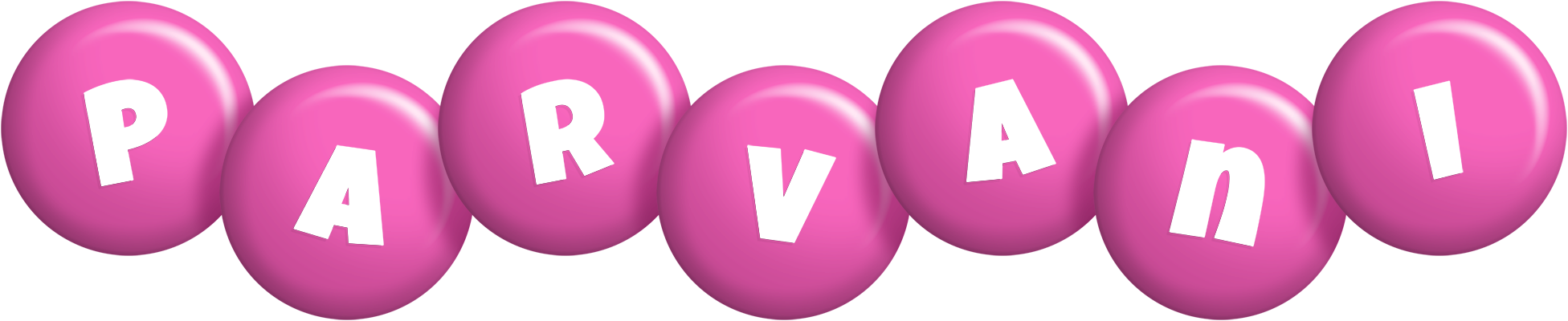 Parvani candy-pink logo