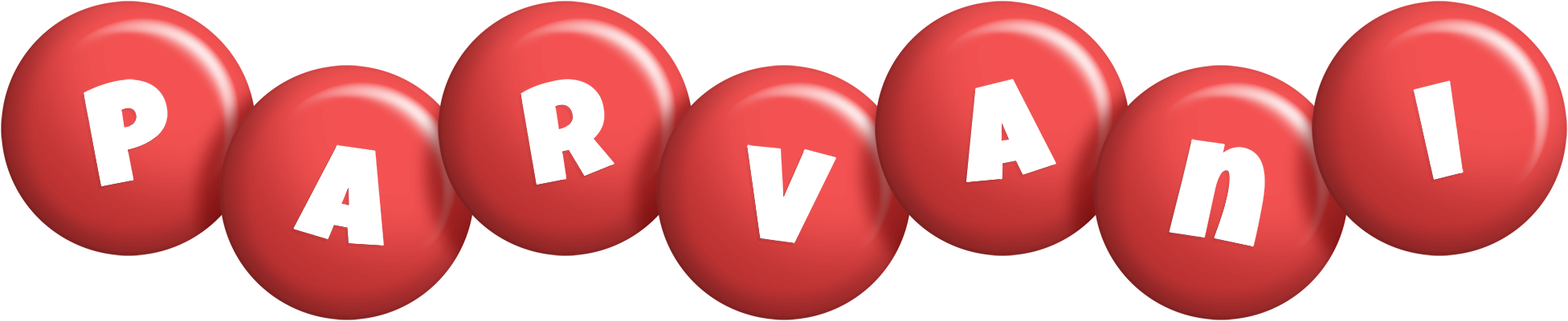 Parvani candy-red logo
