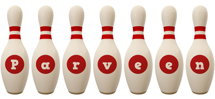 Parveen bowling-pin logo
