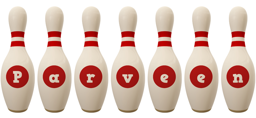 Parveen bowling-pin logo