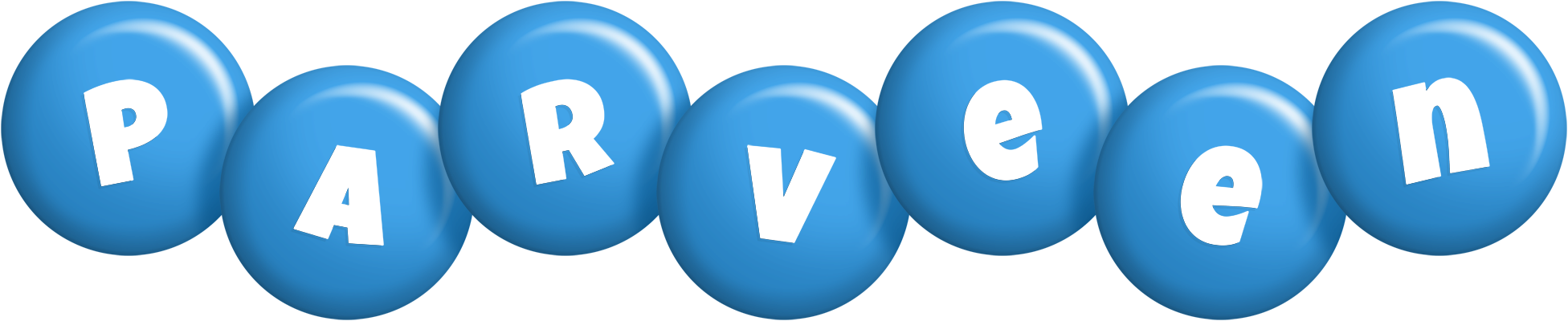 Parveen candy-blue logo